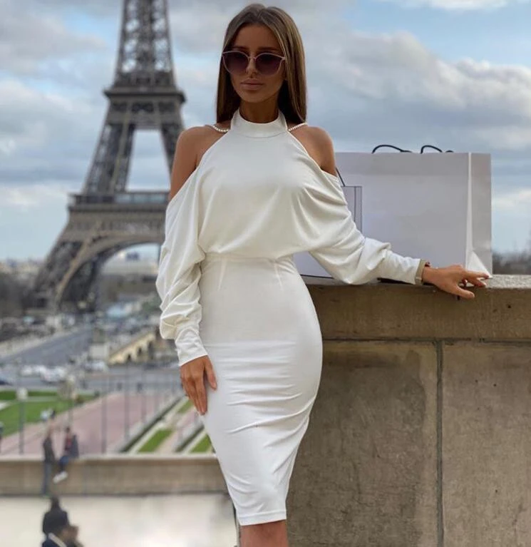 backless pearl dress