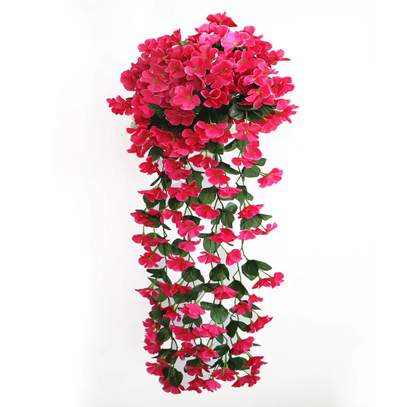 

Simulation Violet party Wedding Decorate Flower Wall-mounted Silk Flower Artificial Flowers For Window Basket Decoration