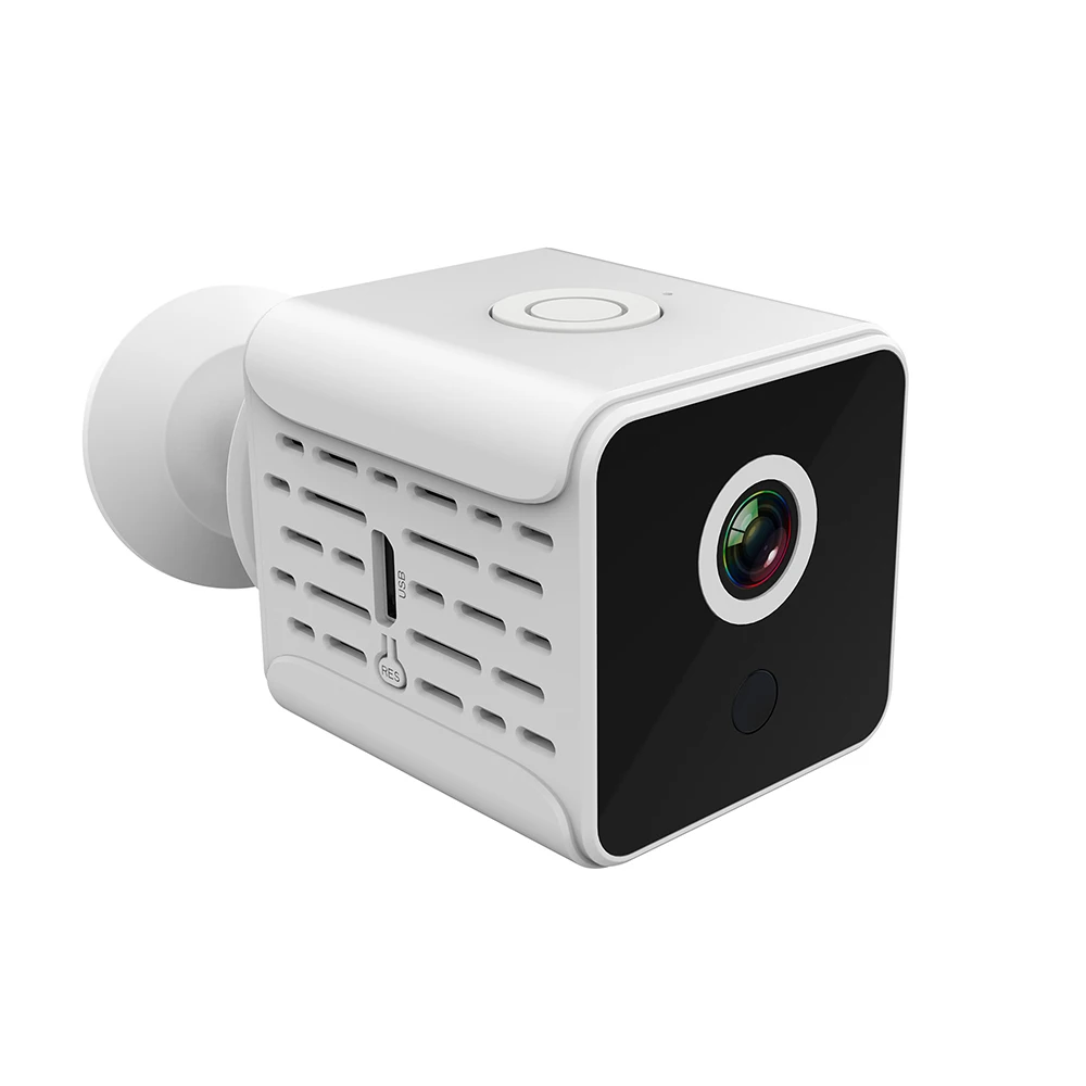 White Mini Camcorder Микро камера Домашняя безопасность WiFi IP ночное видение HD 1080P Беспроводной удаленный монитор Cam DVR мини видеокамеры с поворотным основанием на 360 ° - Цвет: White Mini Camcorder