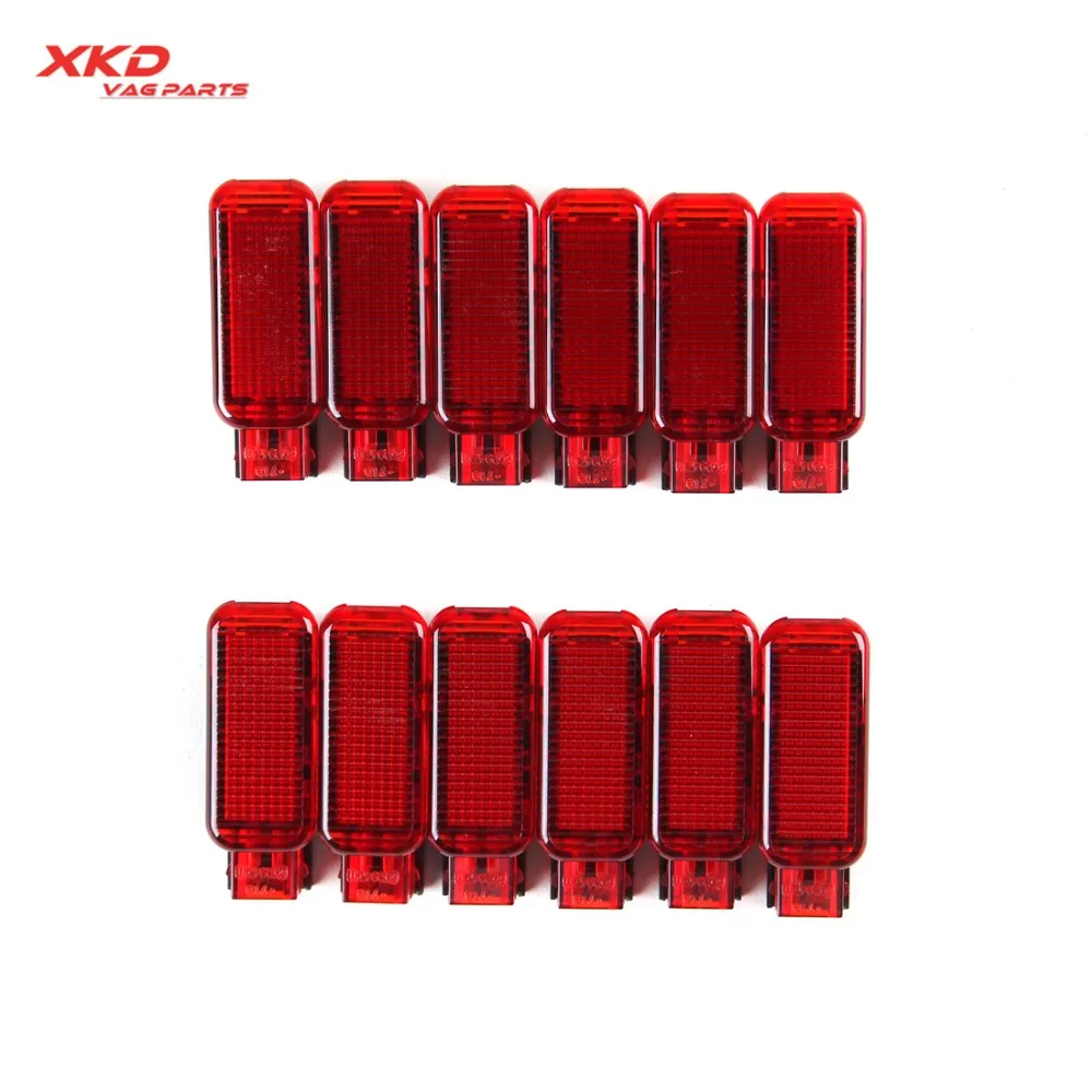 4B0947411 12 шт. Уплотнение Оборудование Red Door Панель Предупреждение светильник для AU-DI S8 A4 A5 A6 A8 R8 Q3 Q5 TT 8D0947411