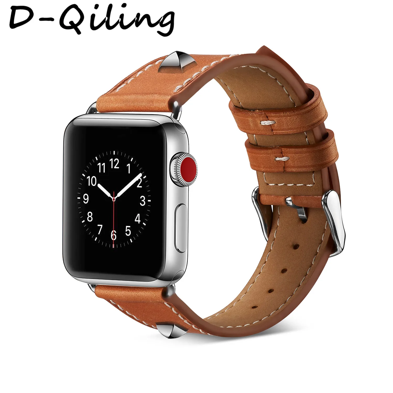 Высококачественный кожаный ремешок для часов Apple Watch Iwatch 1/2/3 /4/5 застежка 38 мм/42