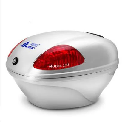 Мотоциклетная коробка 2011 Универсальный электрический автомобиль хвост коробка маленький скутер коробка для хранения 23л может положить полный шлем CD50 Q02 G - Цвет: sliver
