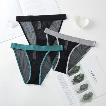 

Sexy Panties Women Lace Low-waist Briefs Female Hollow Out Underwear Solid G String Lingerie Transparent Breathable Underpant