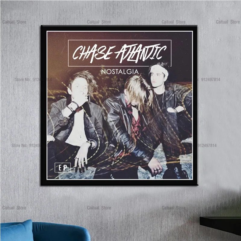 Poster Chase Atlantic 42x30cm Tamanho Grande Capa de Álbum Paradise BEAUTY  IN DEATH Friends Soundcloud Pop Trap Singer Cartaz Premium Wallpaper Big  Size Posters Parede