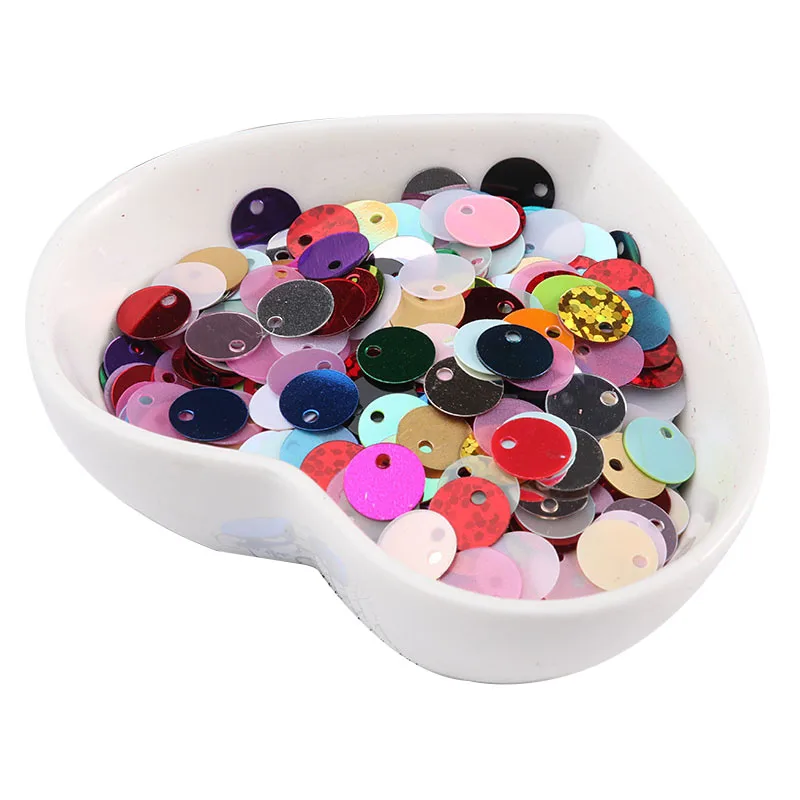 Savica 20g/lot 6mm PVC Loose Round Glitter Sequins Beads For Crafts Paillette Sewing Decoration DIY Clothes Accessories LX054