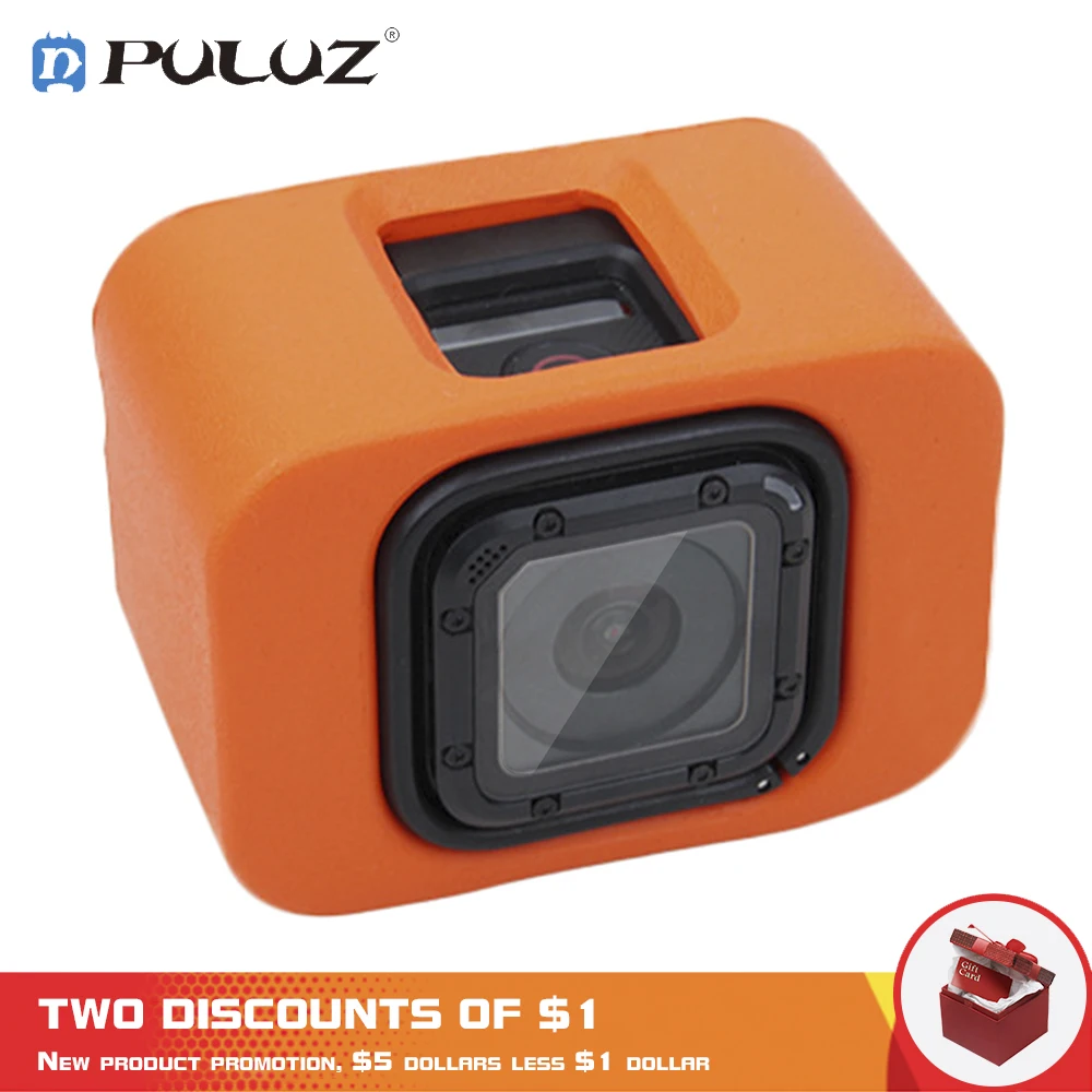 

PULUZ Soft Case For GoPro Floaty Case+Backdoor For Go Pro HERO5 Session/4 Session Color Orange Soft Cases Go Pro HERO4 Session