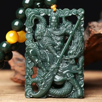 

Natural Xinjiang Hetian Jade Pendant Necklace