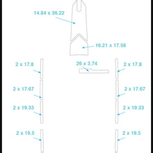 1989 Mastercraft Prostar 190 транца и задняя палуба и тире и лук Pad лодка EVA Тиковый настил 1/" 6 мм