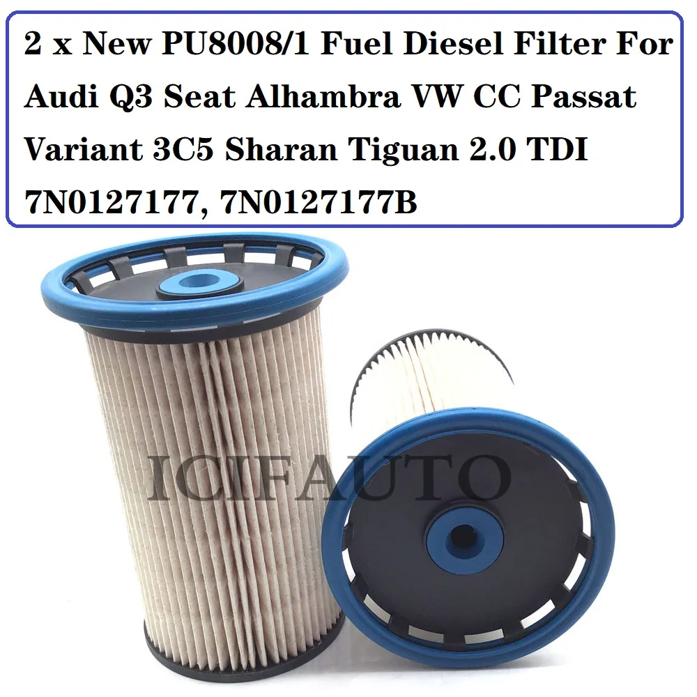 PU8008/1 Fuel Diesel Filter For Audi Q3 Seat Alhambra VW CC Passat ...