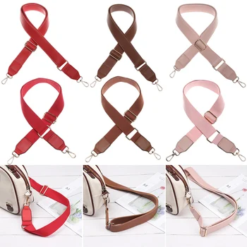 

Fashion Adjustable Shoulder Bag Belt Nylon PU Durable Handbag Chain Women Simple Candy Color Replaceable Wide Handbag Straps