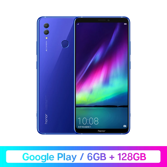 6G 128G Blue Смартфон Google Play Honor Note 10, Восьмиядерный процессор Kirin 970, 64 ГБ, 6,95 ГБ, 8,1 мАч, 24 МП, 160 МП, две sim-карты, дюйма, мобильный телефон на Android - Цвет: 6G 128G Blue