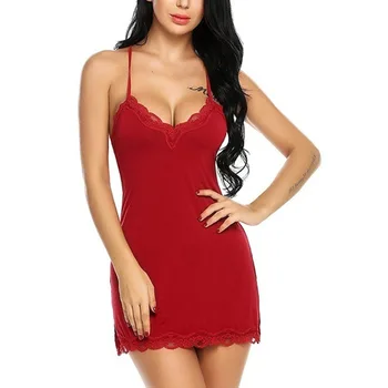 

2019 Women Satin Sleepwear Sexy Lace Nightgown Silk for Women Floral Womens Set Summer