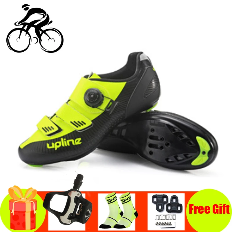 Road cycling shoes men women sapatilha ciclismo self-locking breathable cycling sneakers ultra-light road riding bicycle shoes image_0