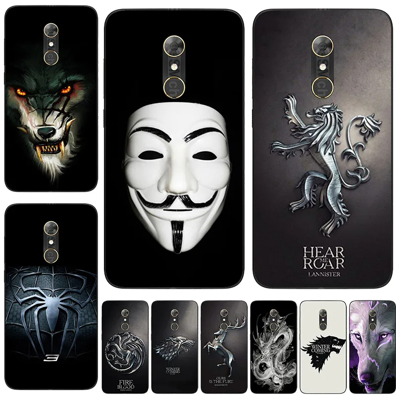 

Fashion Soft Silicone TPU Protect Case For Alcatel One Touch A7 5090Y 5.5" Printing rabbit cat Scenery Cover Phone Back Shell