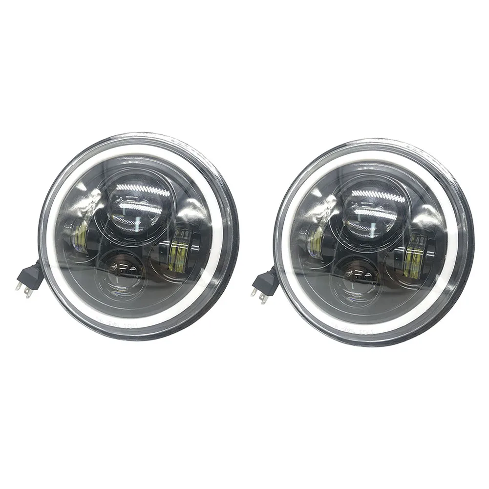 

2pcs Eagle Lights LED Headlight with Halo Ring for Motorcycles with 7'' Headlight New High Quality Headlight N13