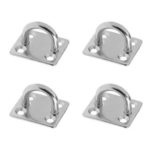 4 шт сверхмощная 304 нержавеющая сталь прокладка пластины с проушиной 5 мм 6 мм 8 мм квадратное основание штапельного швартовки фитинг для морской лодки парусник 6 мм