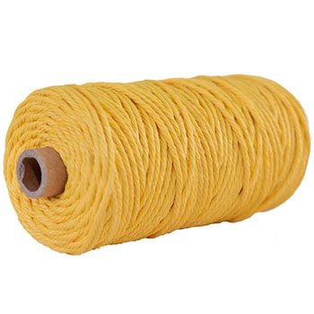 

Craft Rope Making String 4mm Single Pipping Macrame 100m Woven Twisted