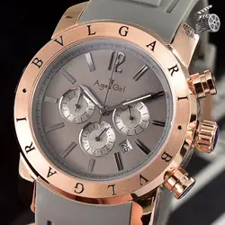 Роскошные брендовые новые мужские часы из розового золота, нержавеющая сталь, японский кварцевый хронограф, сапфировое стекло, черный