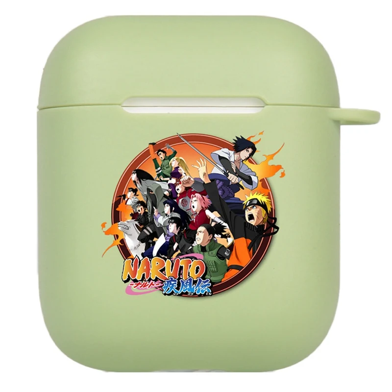 

For Apple Airpods 1/2 Soft TPU Silicone Wireless Earphone Cover 1PCS Japan Anime Naruto Headphone Cases