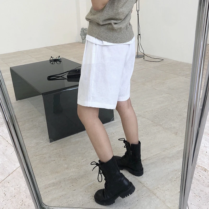 TWOTWINSTYLE Casual Minimalist Wide Leg Pants For Women High Waist Large Size Loose Pants Female 2020 Summer Fashion New Tide