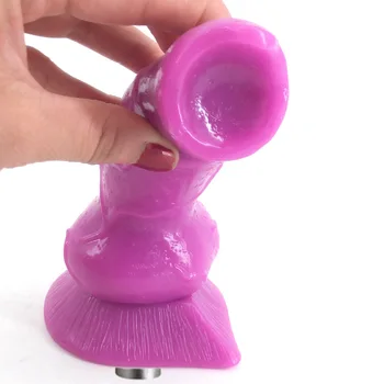 Traditional Sex Machine Attachment 3XLR Accessories Animal Wolf Dog Dildo Suction Cup Sex Love Machine For Women Man Y30 2