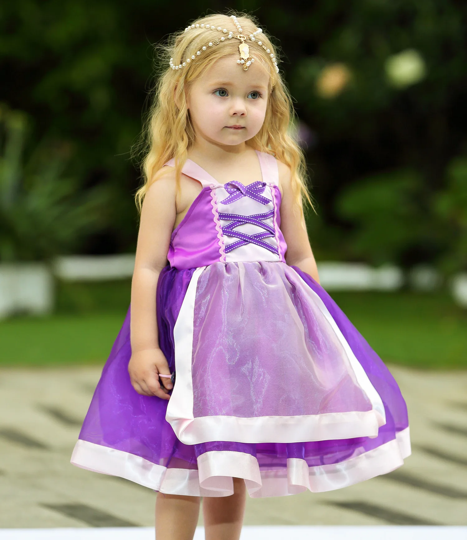 Purple little girl dress munimoro.gob.pe
