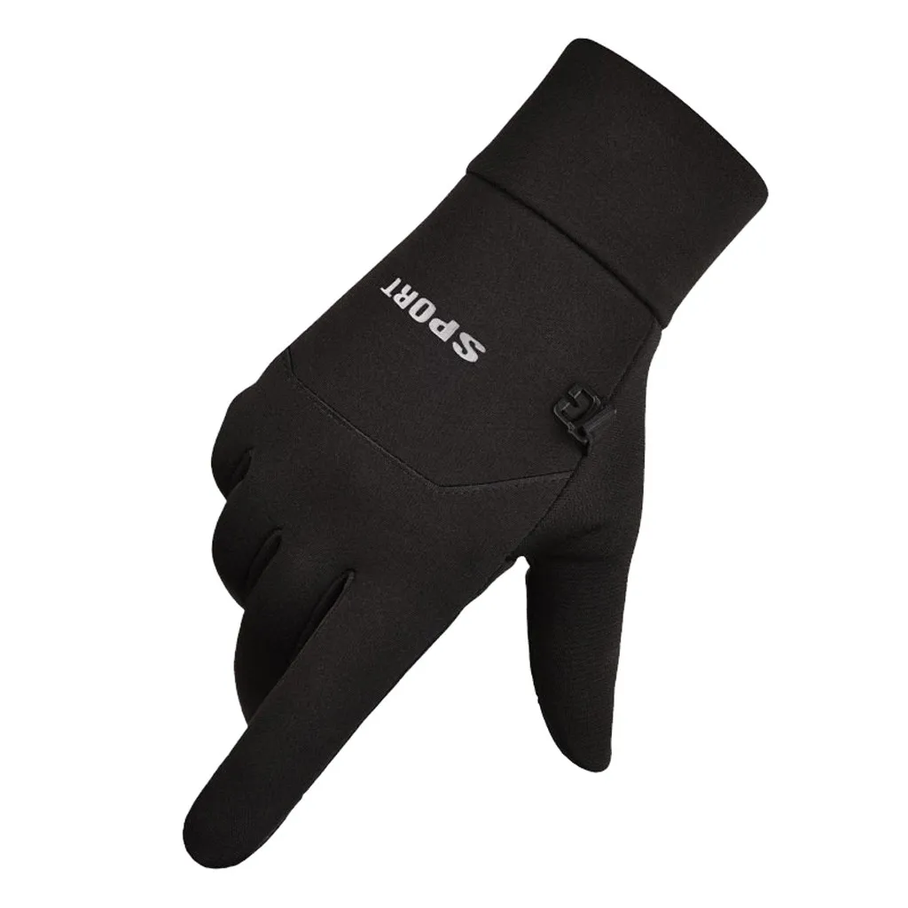 Мужские зимние теплые перчатки, водонепроницаемые перчатки, зимние перчатки с сенсорным экраном для езды на велосипеде