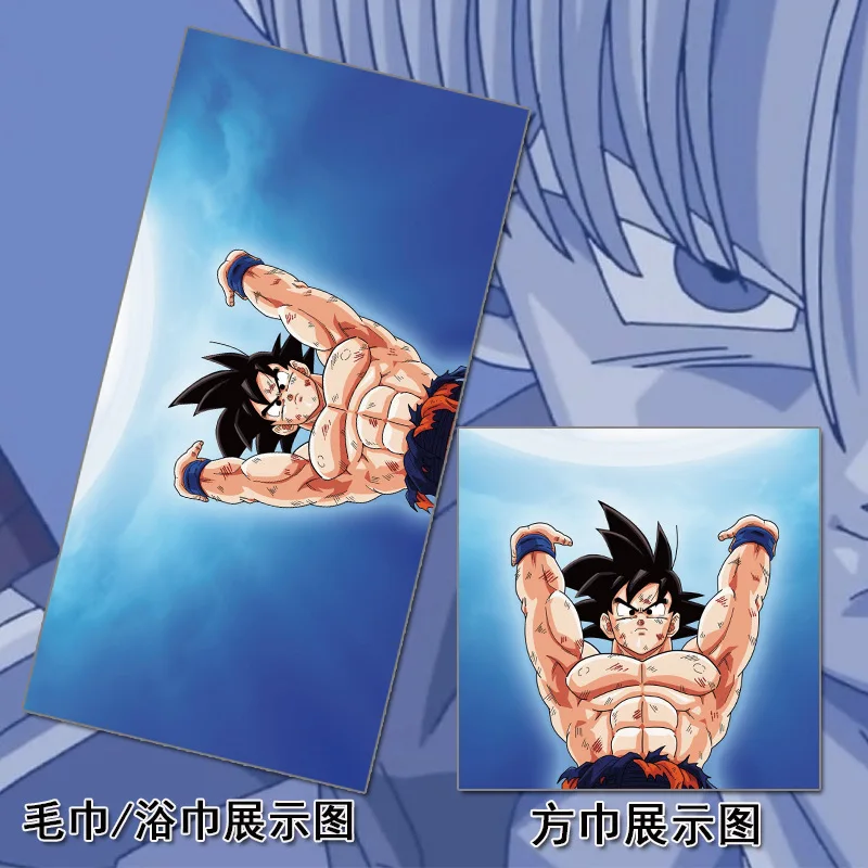 Аниме Жемчуг дракона Супер Saiyan Сон Гоку полотенце печатные пляжные полотенца микрофибра путешествия ванна для детей для взрослых и детей лицо 70x140 см