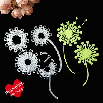 

Heart Flower border Dandelion New Cutting Dies Scrapbooking Dies Metal Embossing Stamps and die for Card Making DIY