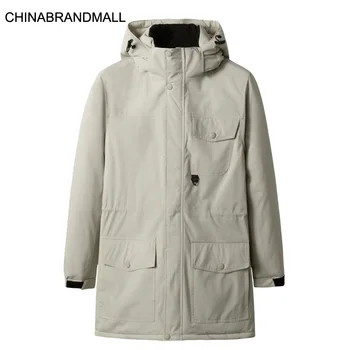 

Winter Handsome Medium Length Money Tooling Cotton-padded Jacket Male Plus Fat Plus Size Cotton-padded Jacket Tide Brand Fat