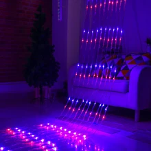 3X3M 320 LED Curtain Waterfall Christmas Lights Meteor shower rain string LED garland lighting