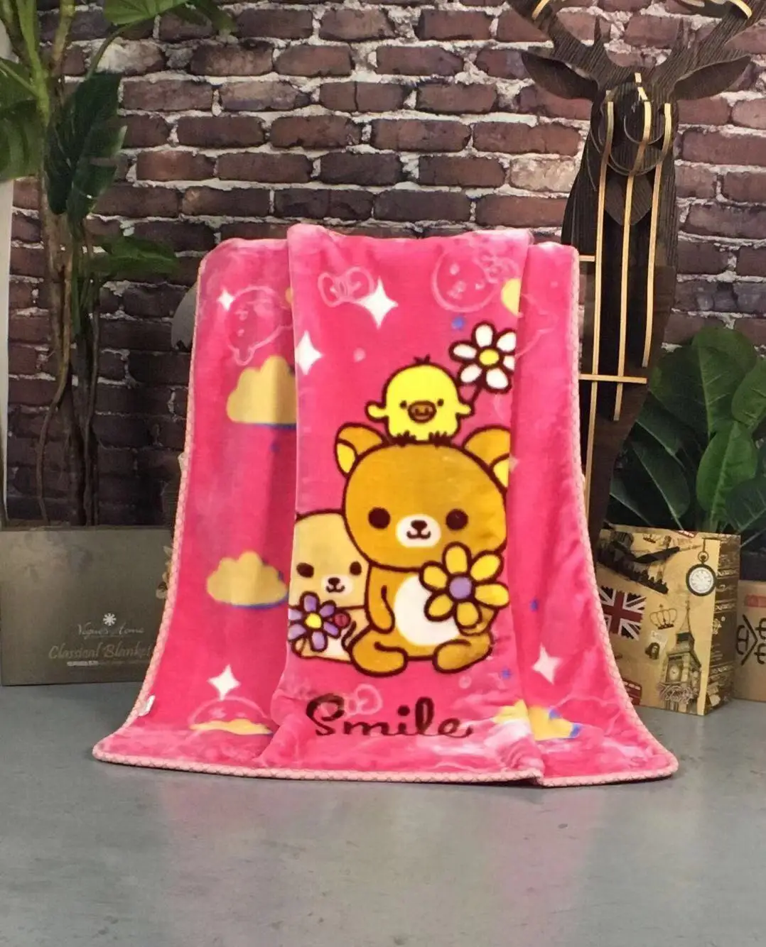 Hellokitty Raschel одеяло супер-мягкое двустороннее детское одеяло Фланелевое рельефное одеяло детское мультяшное одеяло