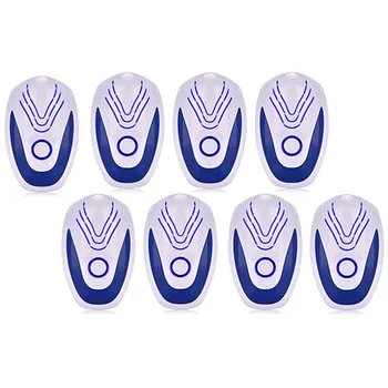 

8Pcs Ultrasonic Mice Repeller Electronic Ultrasound Mouse Rejector Anti Mosquito Repellent Cockroach EU Plug