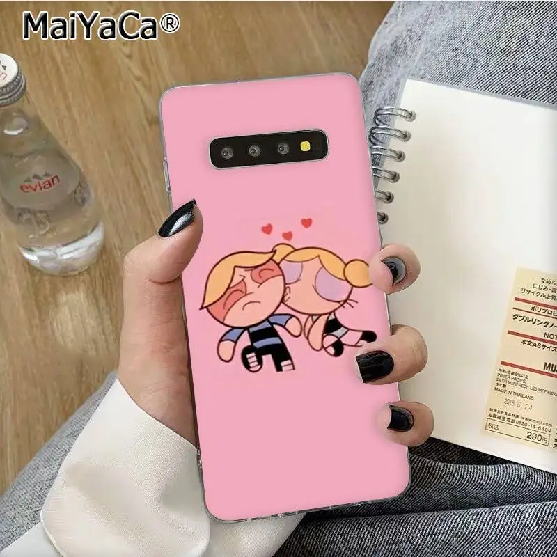 MaiYaCa прекрасный PowerPuff девушки прозрачный мягкий чехол для телефона из ТПУ для samsung S10 E S9 plus S6 edge plus S7edge S8plus S10 plus S5