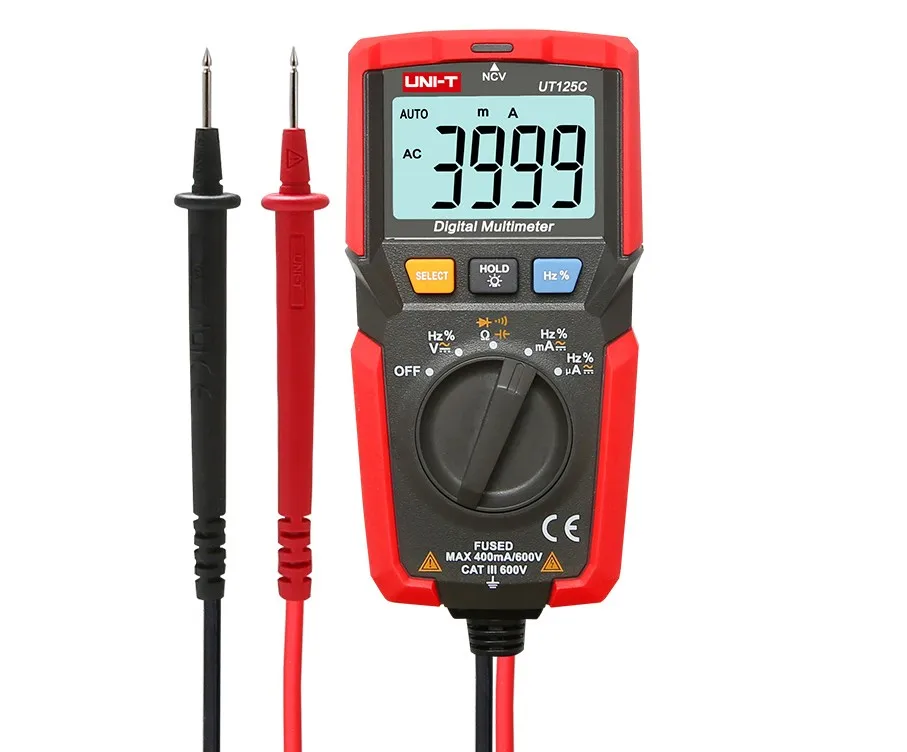 Ручной Карманный цифровой мультиметр AC/DC тестер напряжения multimetro uni-t Amp Ohm cap Hz NCV