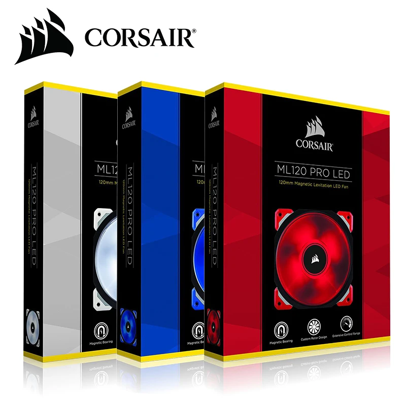 Corsair ML120/ML140 Pro светодиодный Белый Синий Красный 120 мм 140 мм Премиум Магнитный левитационный Вентилятор охлаждения