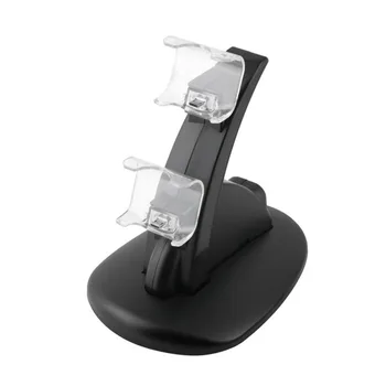

Dua USB Charging Socket Kit Charger Dock Stand Cradle For PS4 Console Controller Play Station Game Pad with USB Cable