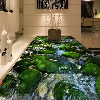 

[Self-Adhesive] 3D Small Stream 5305 Floor Wallpaper Mural Wall Print Decal Wall Murals