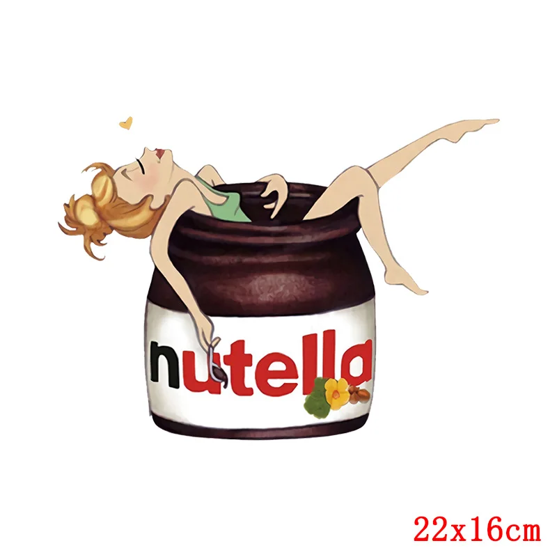 Нашивки Pulaqi Nutella для одежды детская футболка платье Термотрансферная наклейка на