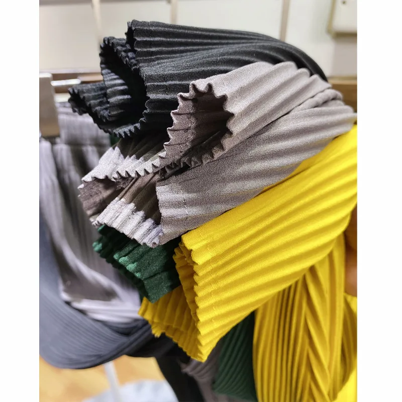 Осень и зима Miyake fold толстые брюки для мужчин и женщин большого размера тонкие зауженные брюки морковки брюки для ног