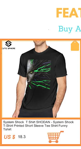 Футболка system Shock, футболка system Shock, футболка из 100 хлопка с коротким рукавом, модная футболка с графикой, большие размеры