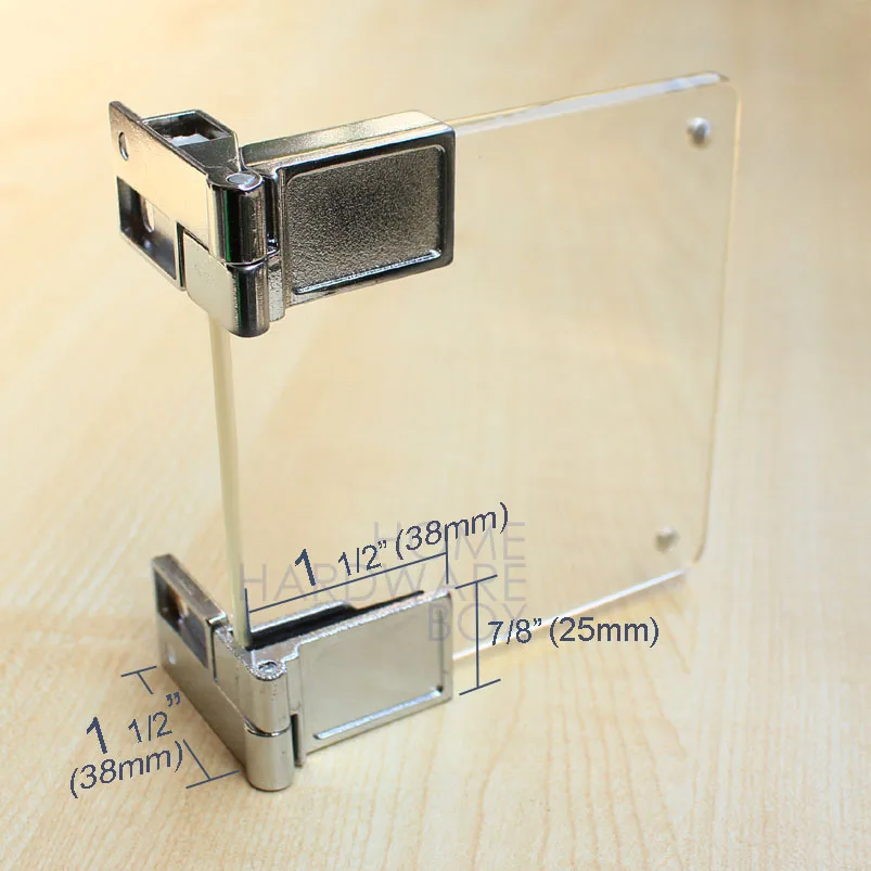 Стеклянная дверь шкафа Зажимная петля хромированная самоблокирующаяся|lock