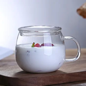 

Tea Cup 350ml Kitchen Home Water Teacup Economic Glass Restaurant Drinks Kettle Fruit Juice Strainer Coffee