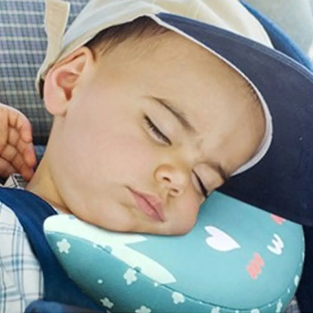 Baby Pillow For Car Safety Seat Kids Neck Cushion Moon Shape Children Head Protection Sleeping Pillow In Car
