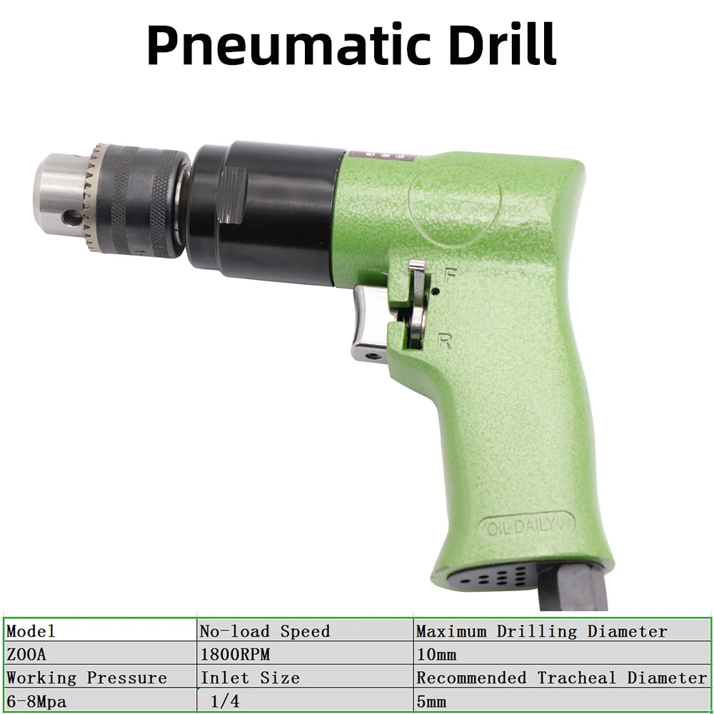 3/" пневматическая дрель Z00A 1800 об/мин высокоскоростной беспроводной пистолет тип пневматическая дрель Реверсивные инструменты для сверления отверстий