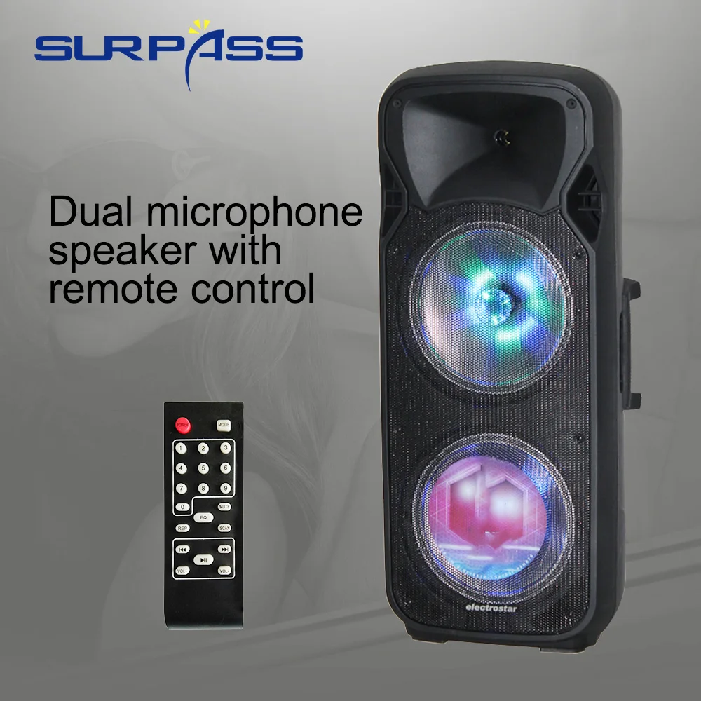 Bluetooth DJ портативный караоке динамик Набор активный звук коробка усилитель