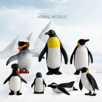 

Simulation Penguin Marine Animal Model Figurine Kids Desk Decor Educational Toy