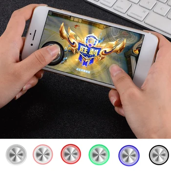 

Round Game Joystick Mobile Phone Rocker Smartphone Tablet Metal Button Controller For Controller With Suction Cup