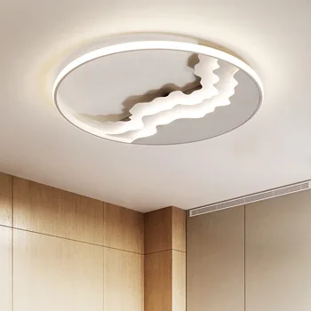 

Nordic master bedroom lamp warm romantic room lamp personalized creative modern simple living room lamp ceiling lamp round