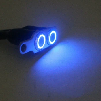 

Waterproof Handlebar Switch Push Button DC 12V Motorcycle Blue Aluminum alloy